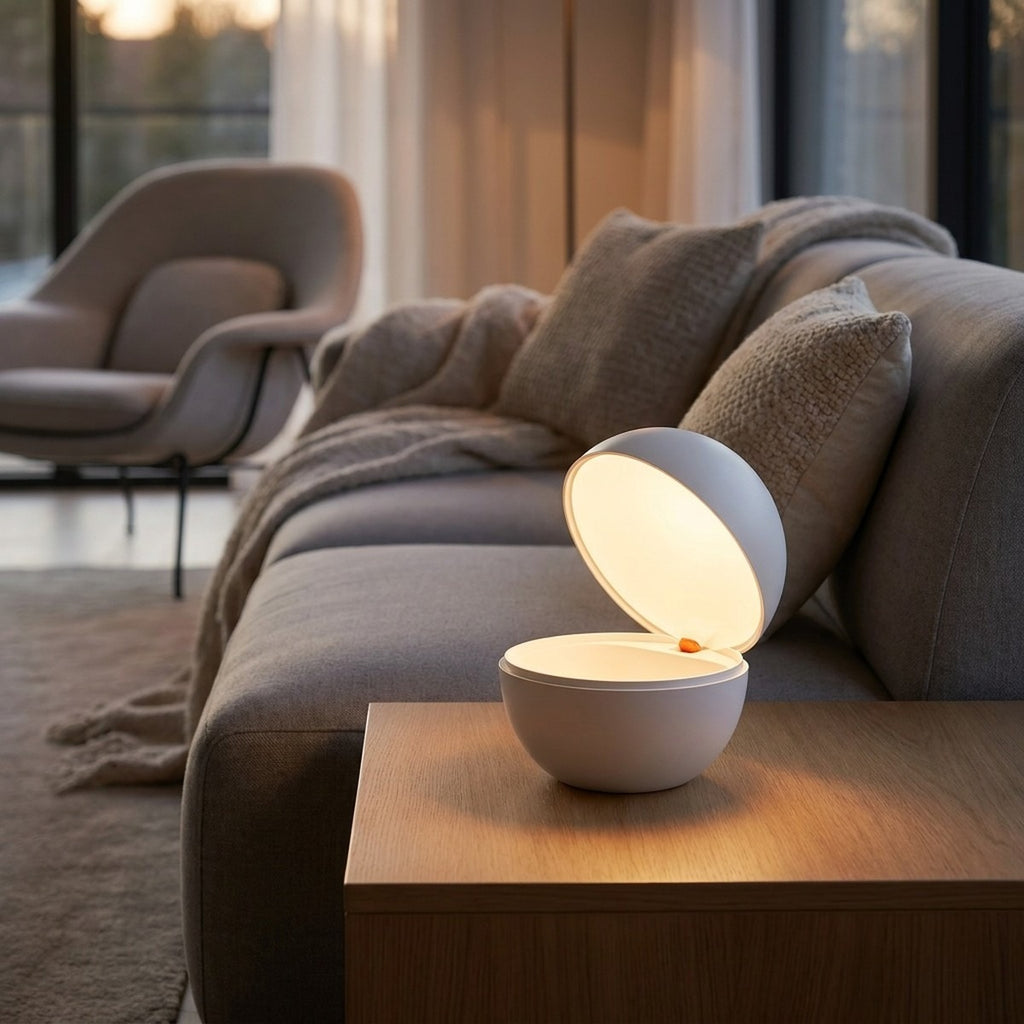 Novena Sereno Cordless Rechargeable Bedside Lamp, White