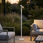 Novena Slancio Floor Cordless Rechargeable Reading Lamp, White