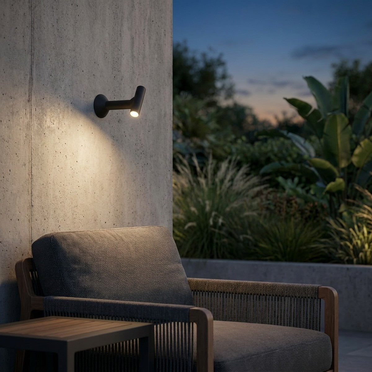 Novena Slancio Wall Cordless Rechargeable Reading Light, Black