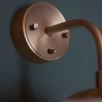 Novena Sobrado 1 Light Wall Light Opal Glass Antique Brass
