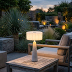 Novena Solido Cordless Rechargeable Table Lamp, Cement