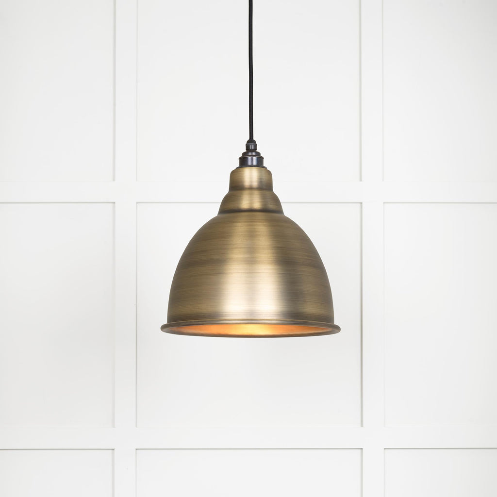 Novena Talgarth Aged Brass Pendant Light