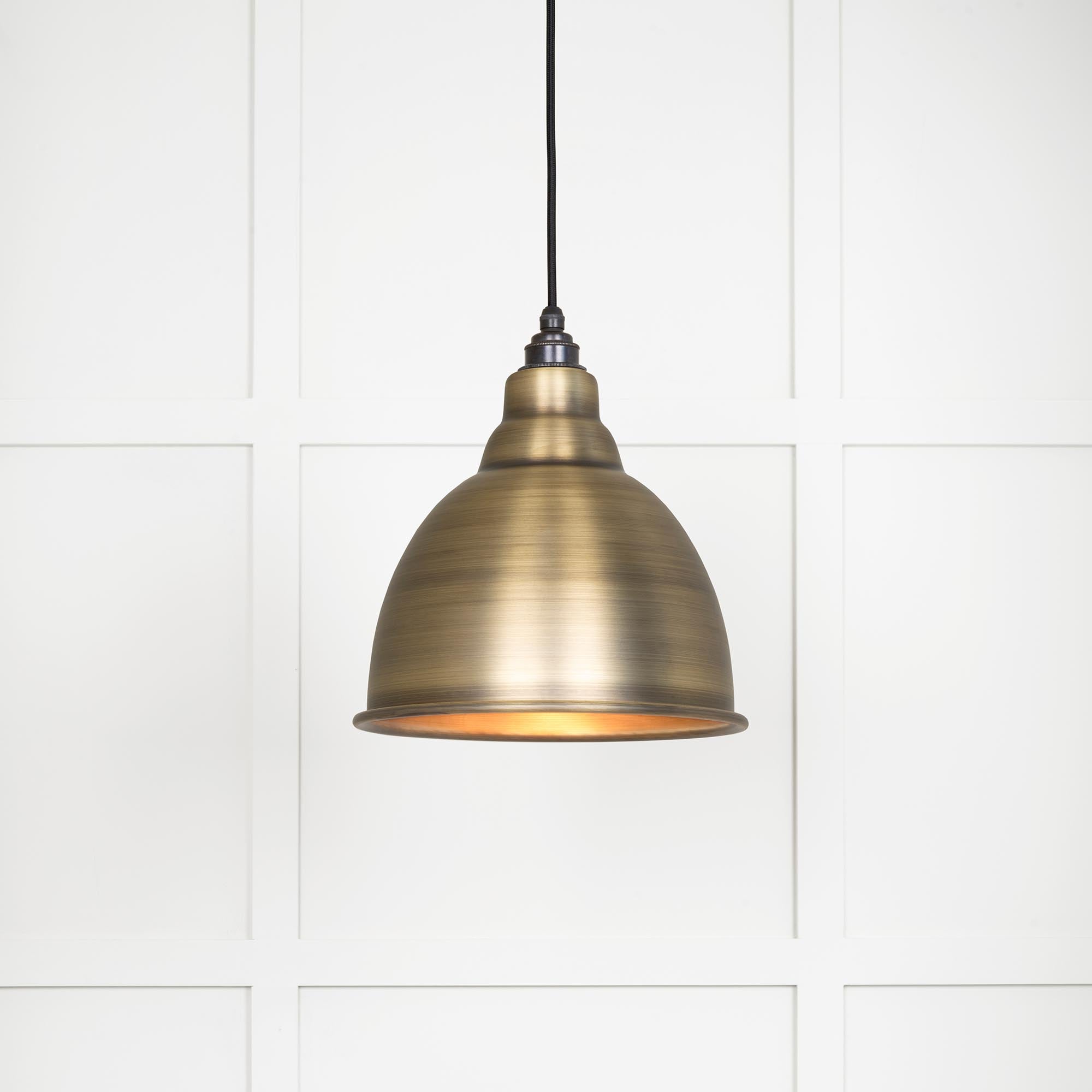 Novena Talgarth Aged Brass Pendant Light