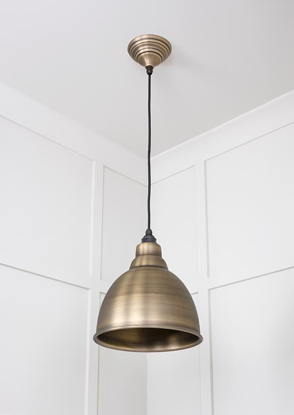 Novena Talgarth Aged Brass Pendant Light
