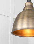 Novena Talgarth Aged Brass Pendant Light