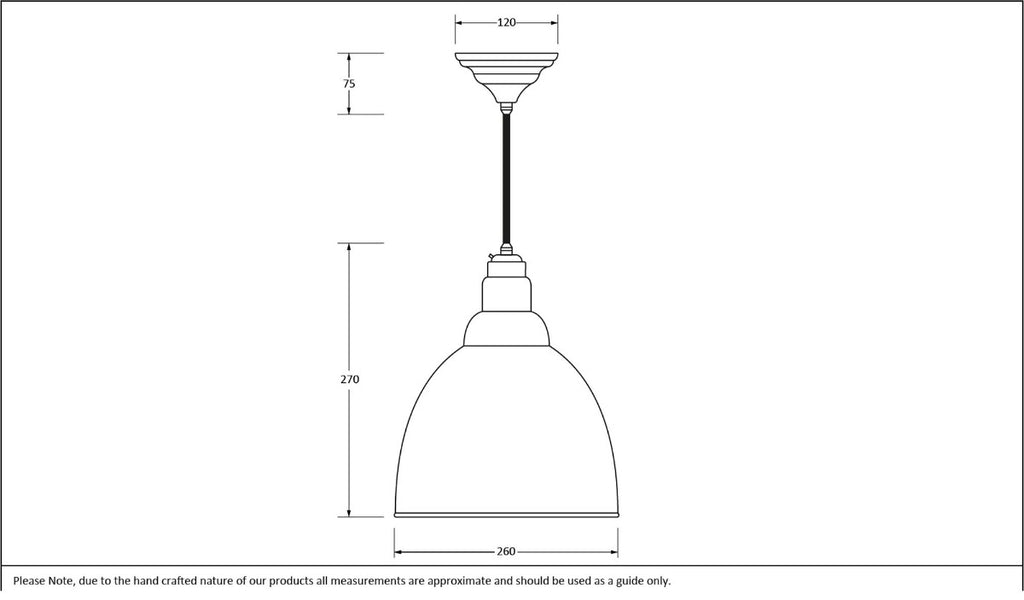 Novena Talgarth Aged Brass Pendant Light
