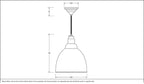 Novena Talgarth Aged Brass Pendant Light
