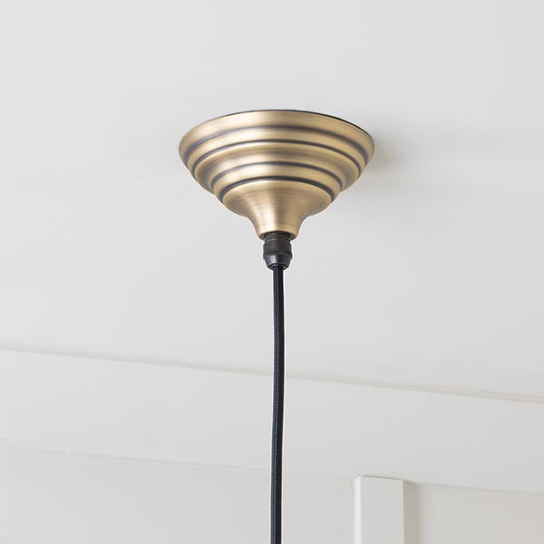 Novena Talgarth Aged Brass Pendant Light
