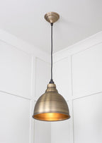 Novena Talgarth Aged Brass Pendant Light