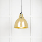 Novena Talgarth Hammered Brass Pendant Light