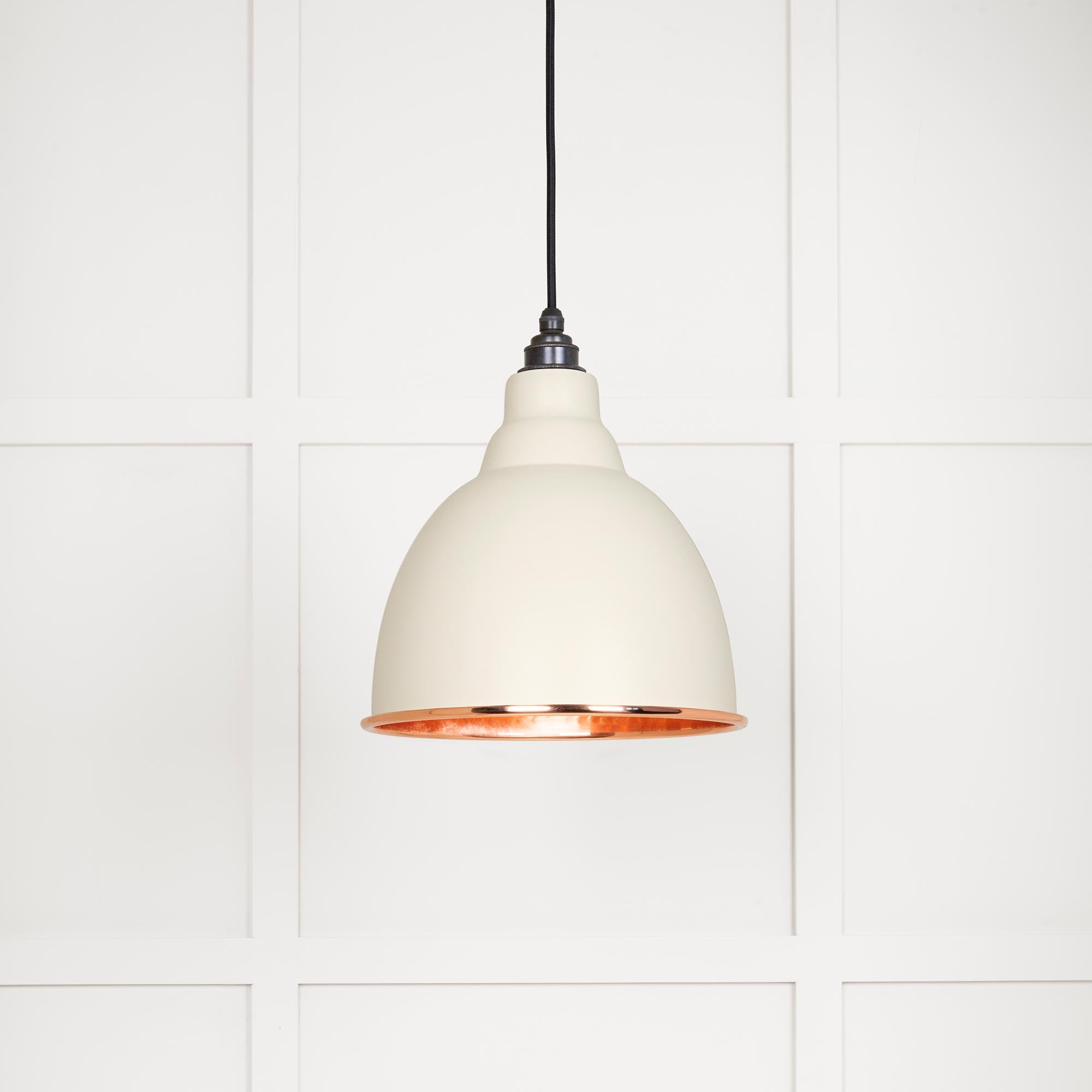 Novena Talgarth Hammered Copper Pendant Light in Teasel