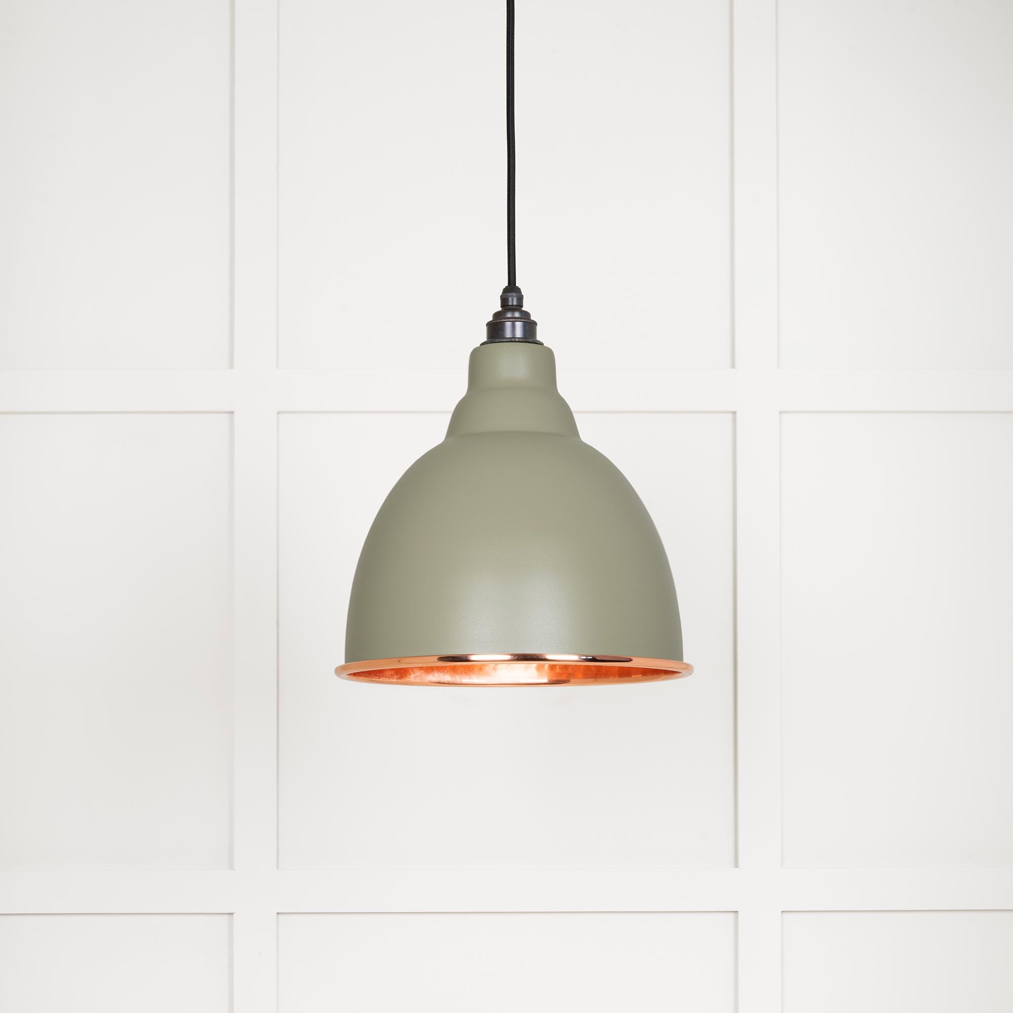 Novena Talgarth Hammered Copper Pendant Light in Tump