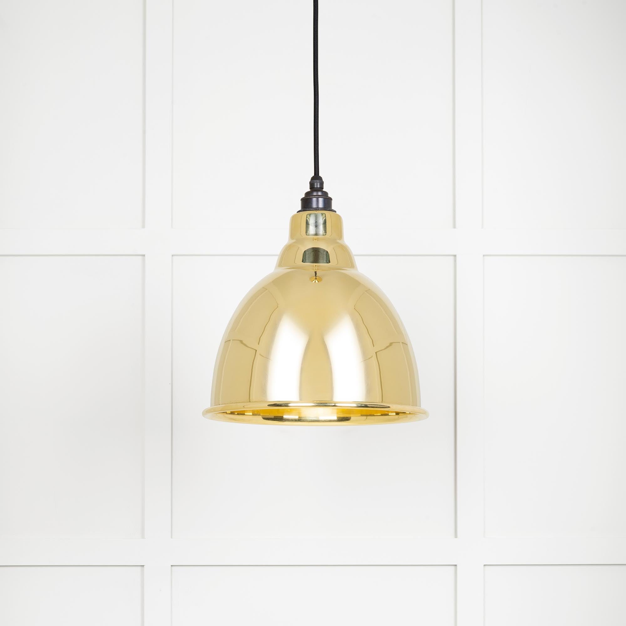 Novena Talgarth Smooth Brass Pendant Light