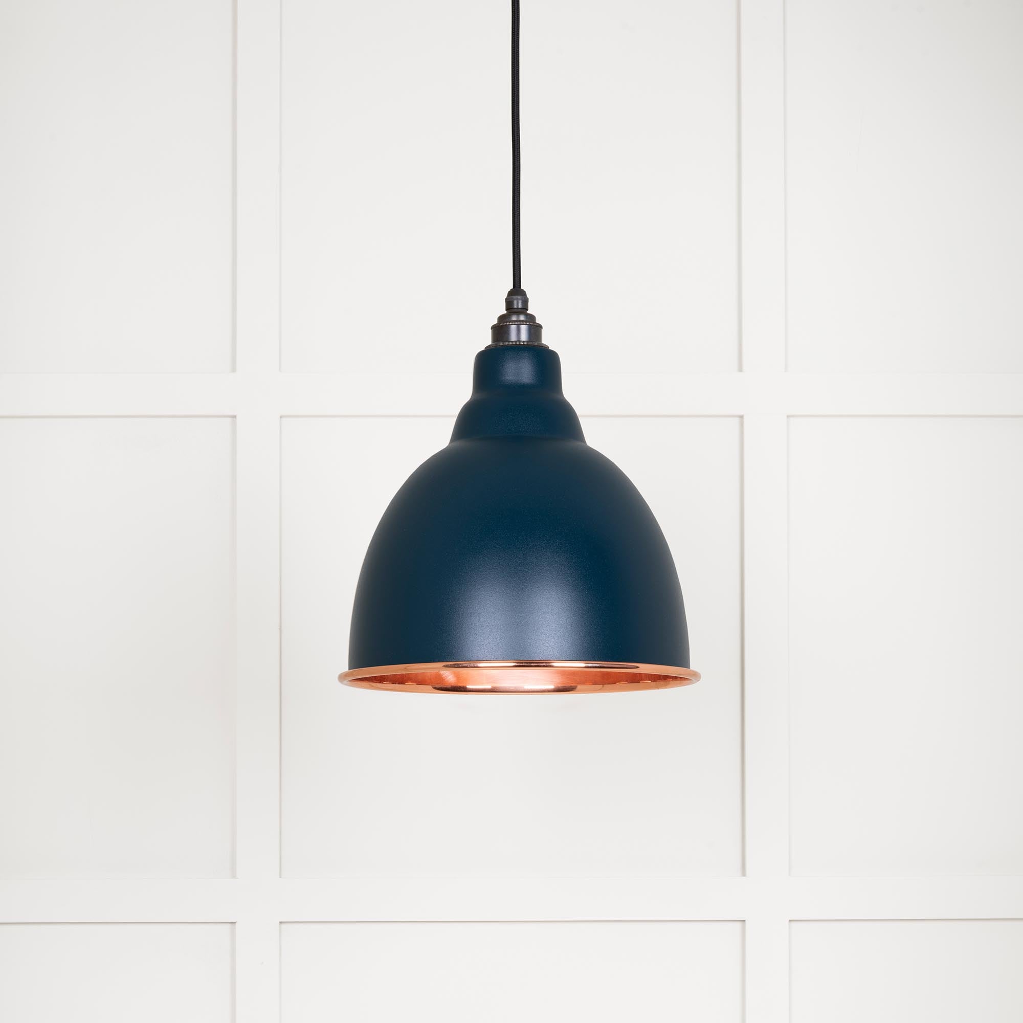 Novena Talgarth Smooth Copper Pendant Light in Dusk