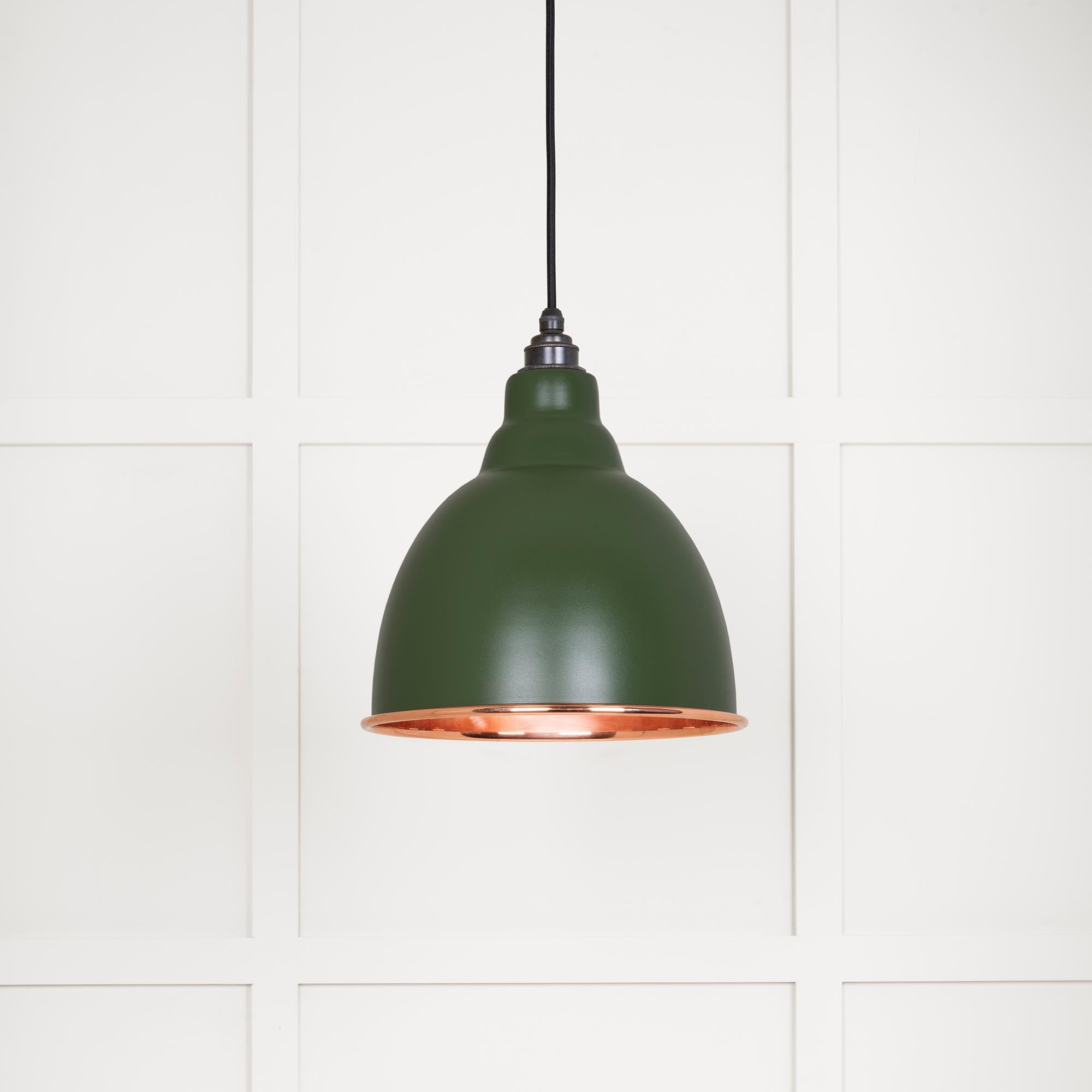 Novena Talgarth Smooth Copper Pendant Light in Heath