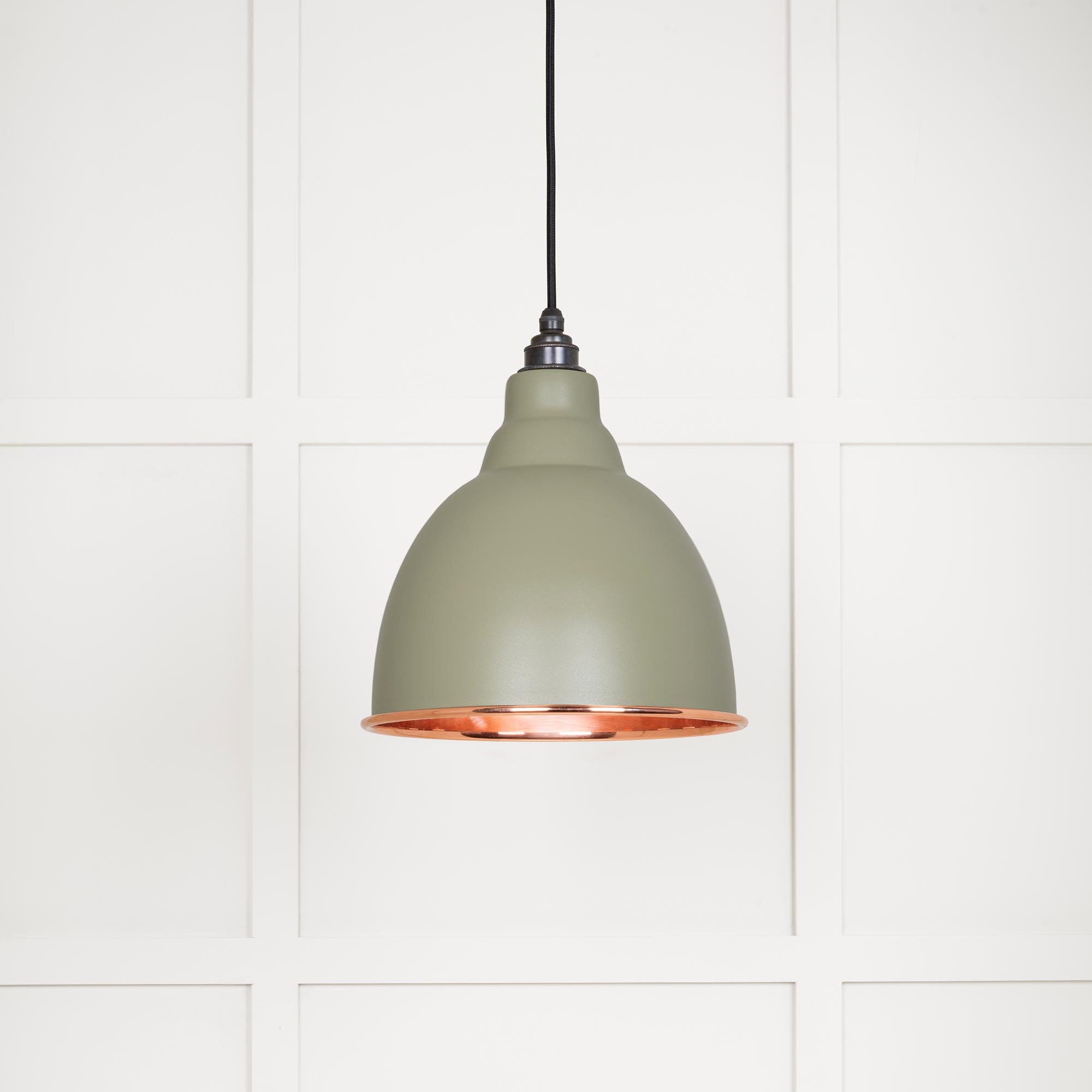 Novena Talgarth Smooth Copper Pendant Light in Tump