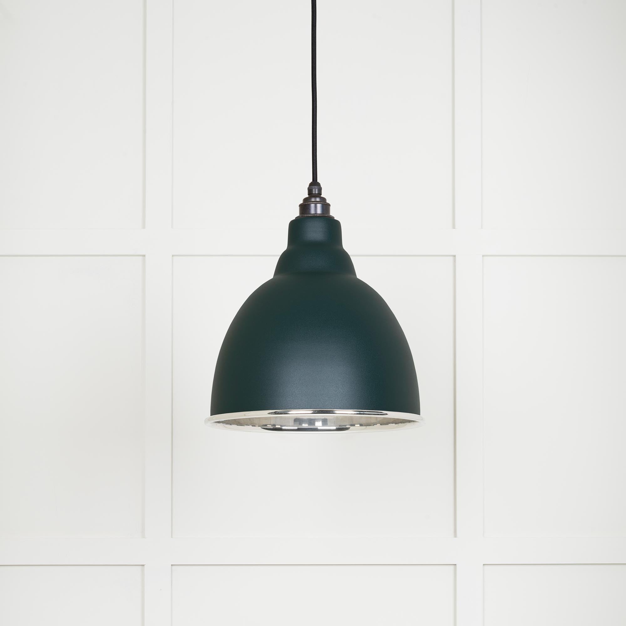 Novena Talgarth Smooth Nickel Pendant Light in Dingle
