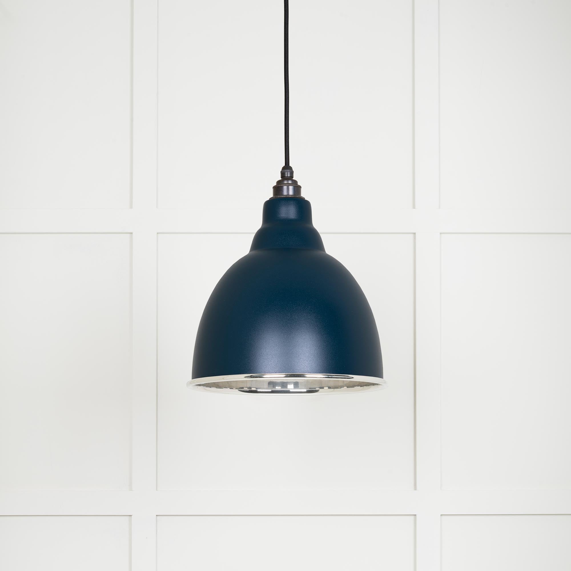 Novena Talgarth Smooth Nickel Pendant Light in Dusk