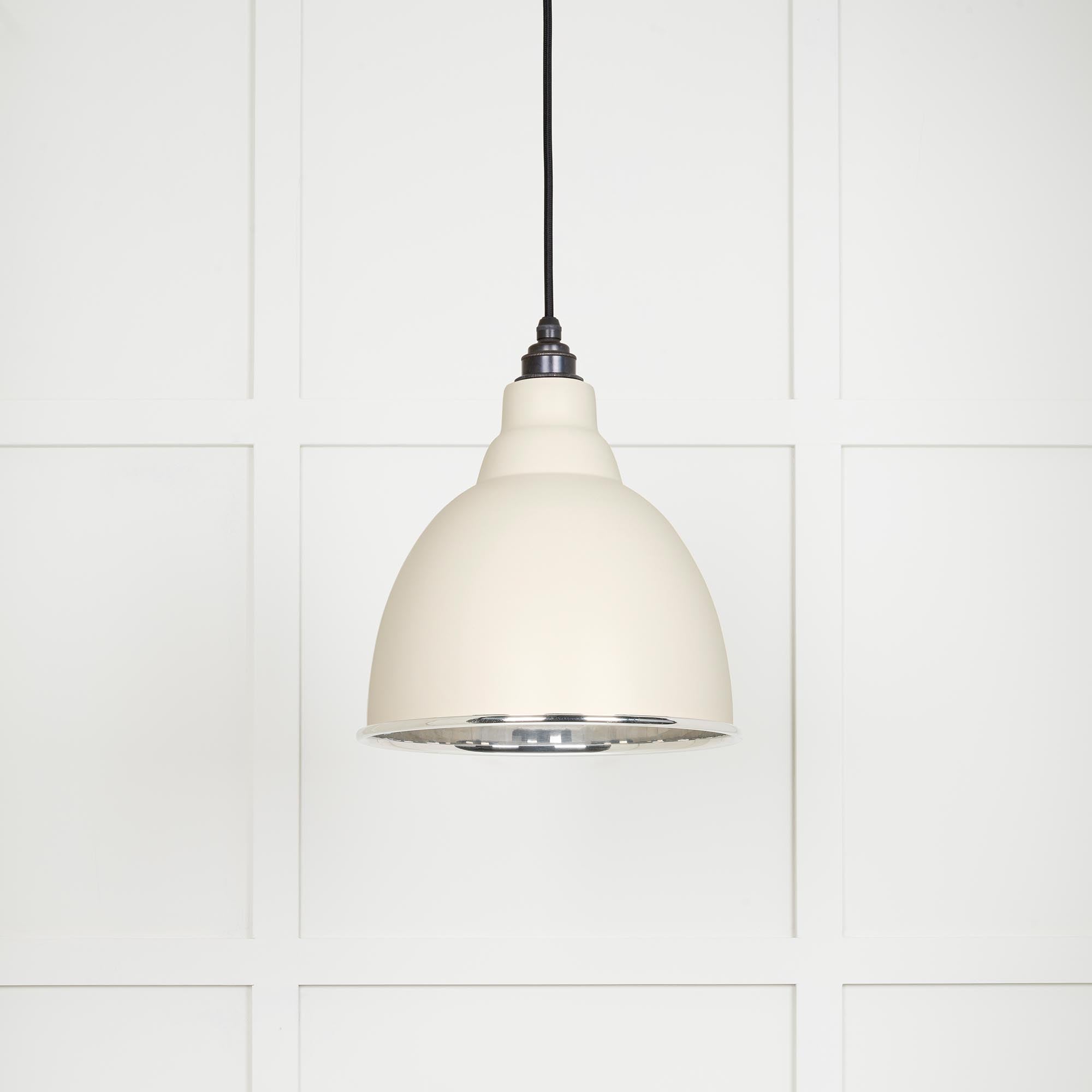 Novena Talgarth Smooth Nickel Pendant Light in Teasel