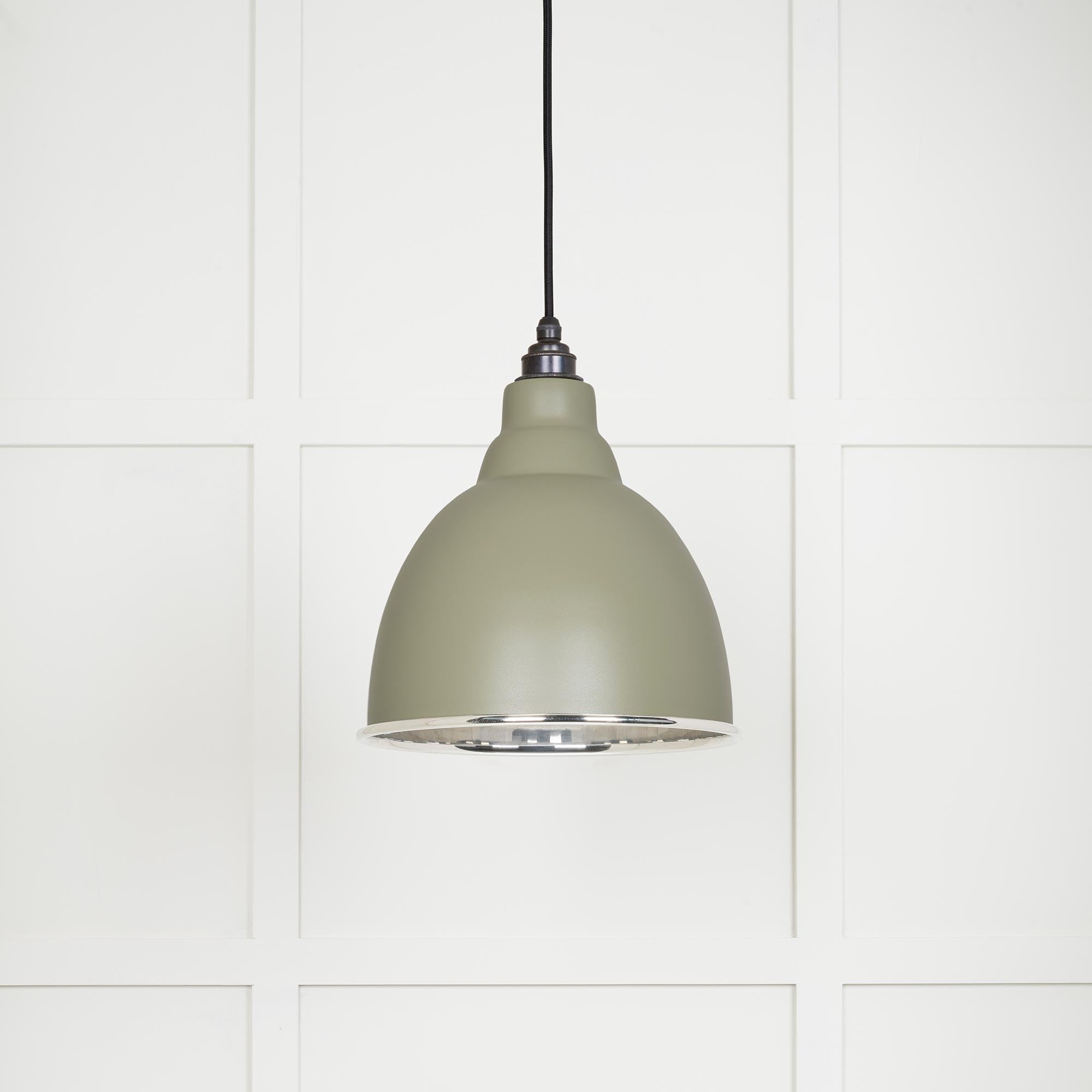 Novena Talgarth Smooth Nickel Pendant Light in Tump