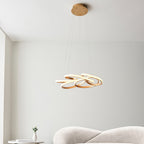 Novena Tamega 1 Light Pendant Light Satin Gold Paint White Silicone