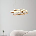 Novena Tamega 1 Light Pendant Light Satin Gold Paint White Silicone