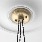 Novena Tarn 3 Light Cluster Pendant in Antique Brass with Clear Ribbed Glass Shades