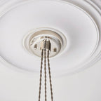 Novena Tarn 3 Light Cluster Pendant in Bright Nickel with Clear Glass Shades