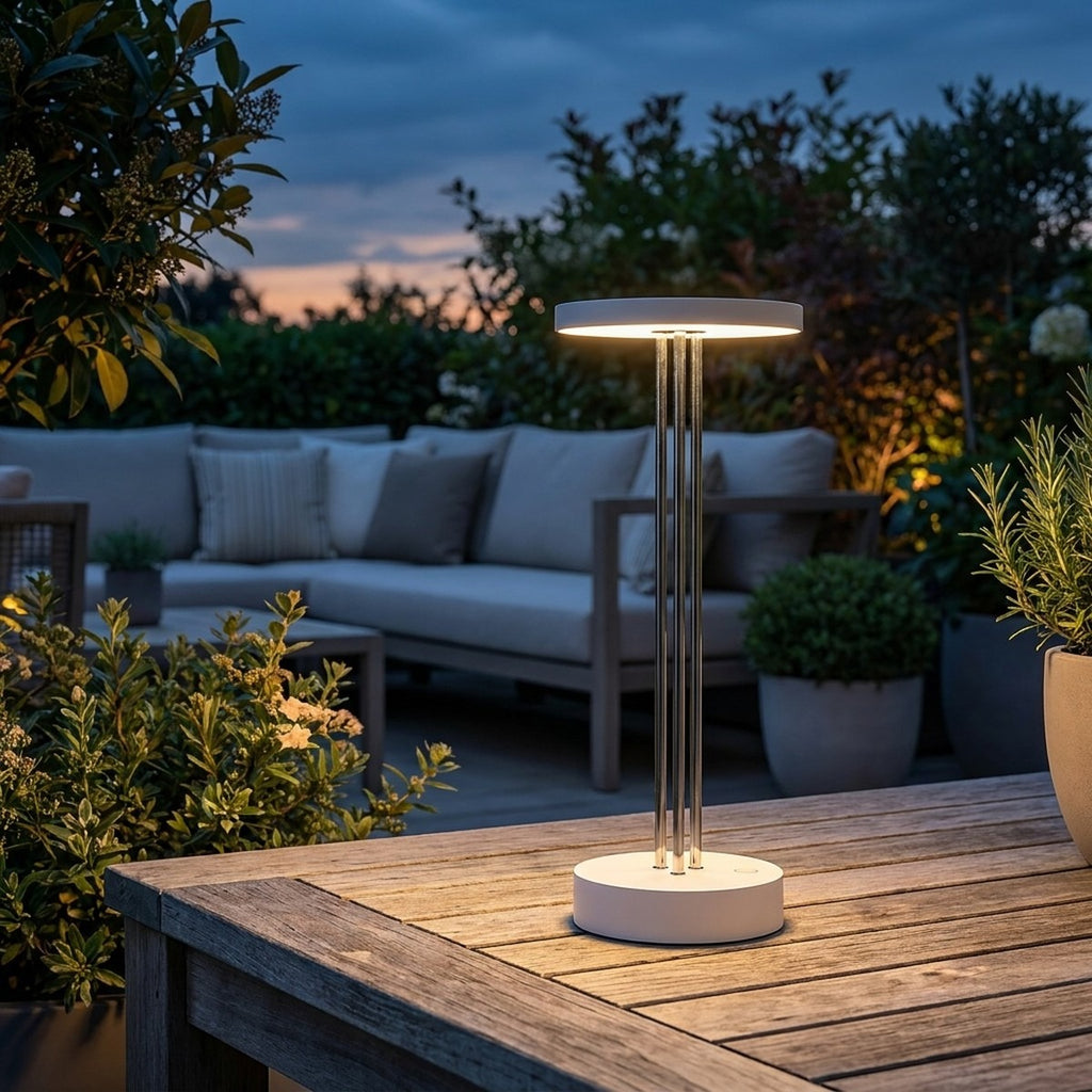Novena Terzo Cordless Rechargeable Table Lamp, White