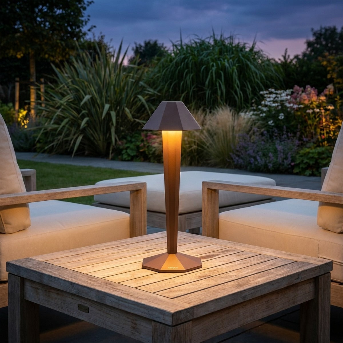 Novena Vigore Cordless Rechargeable Table Lamp, Corten