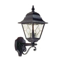 Elstead Norfolk 1 Light Up Outdoor Wall Lantern in Black