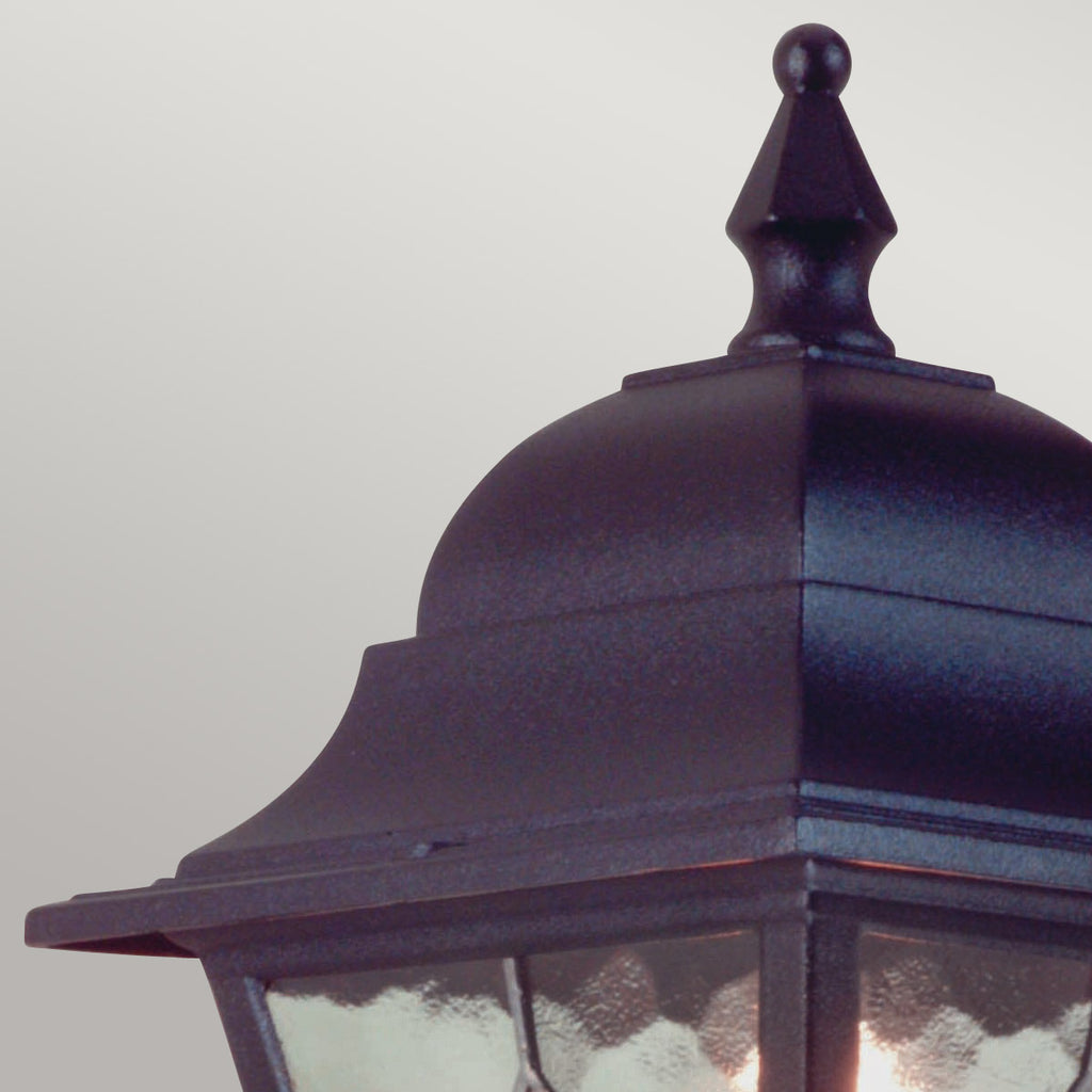 Elstead Norfolk 1 Light Up Outdoor Wall Lantern in Black