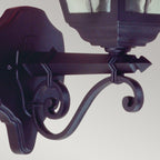 Elstead Norfolk 1 Light Up Outdoor Wall Lantern in Black