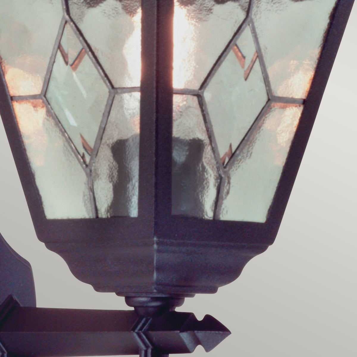 Elstead Norfolk 1 Light Up Outdoor Wall Lantern in Black