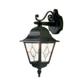 Elstead Norfolk 1 Light Down Wall Lantern in Black