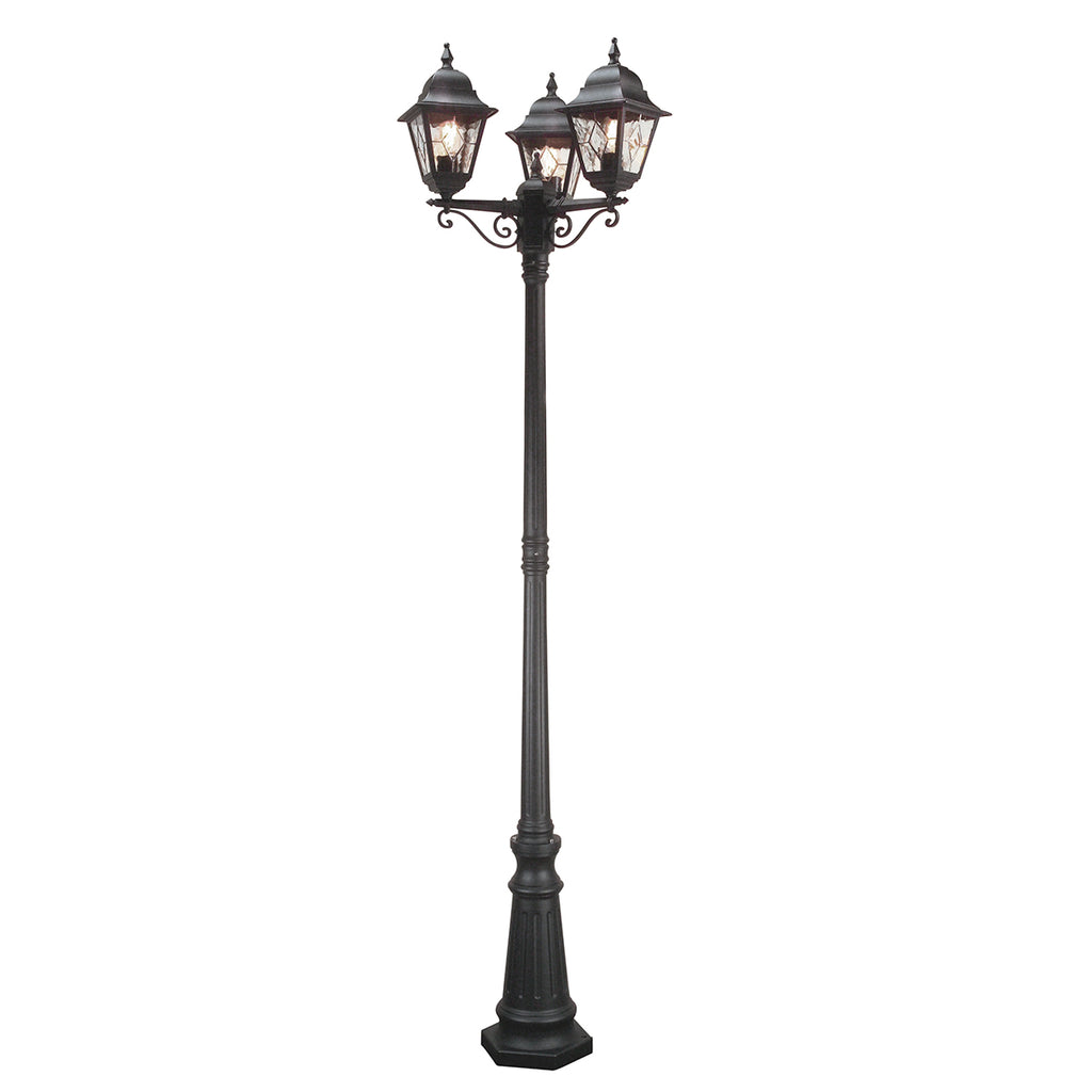Elstead Norfolk Lamp Post in Black