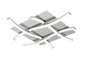 Mantra Nur Dimmable LED Polished Chrome Ceiling Flush