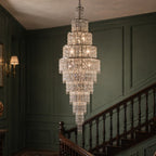 Impex New York 24 Light Crystal Chandelier in Polished Chrome