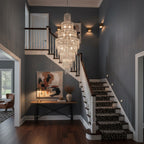 Impex New York 24 Light Crystal Chandelier in Polished Chrome