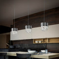 Masiero Ola Ceiling Small 15cm Pendant Silver Leaf Clear Colours OLA-S2-15-F02