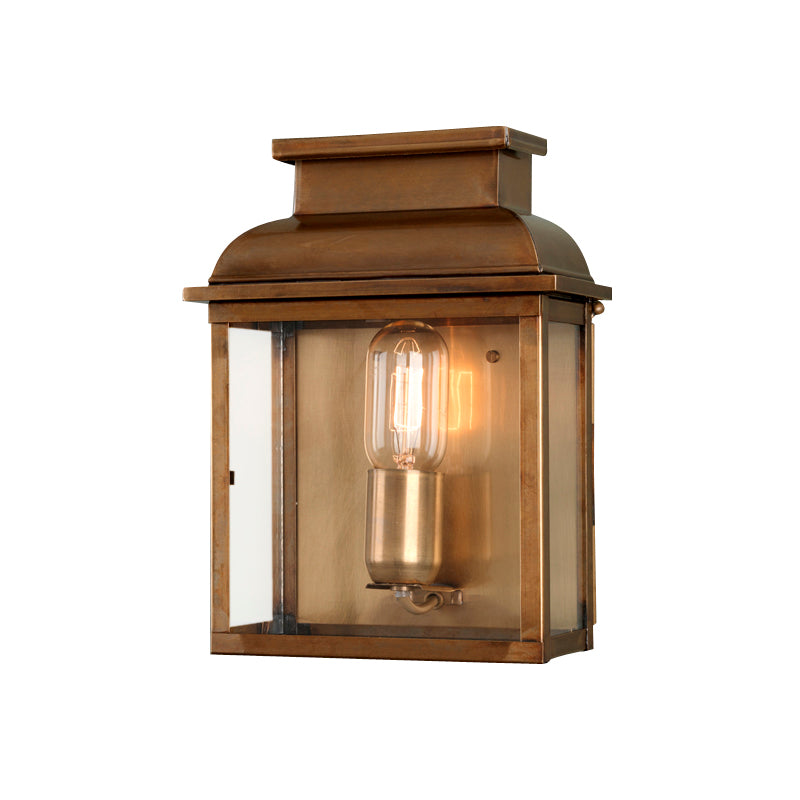 Elstead Old Bailey Coastal Wall Lantern in Aged Brass