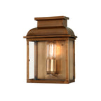Elstead Old Bailey Coastal Wall Lantern in Aged Brass