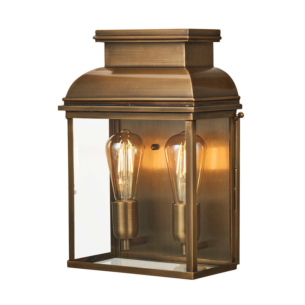Elstead Old Bailey Large Coastal Wall Lantern in Aged Brass