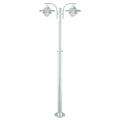 Norlys Oslo 2 Light Outdoor Lamp Post in Galvanized Finish