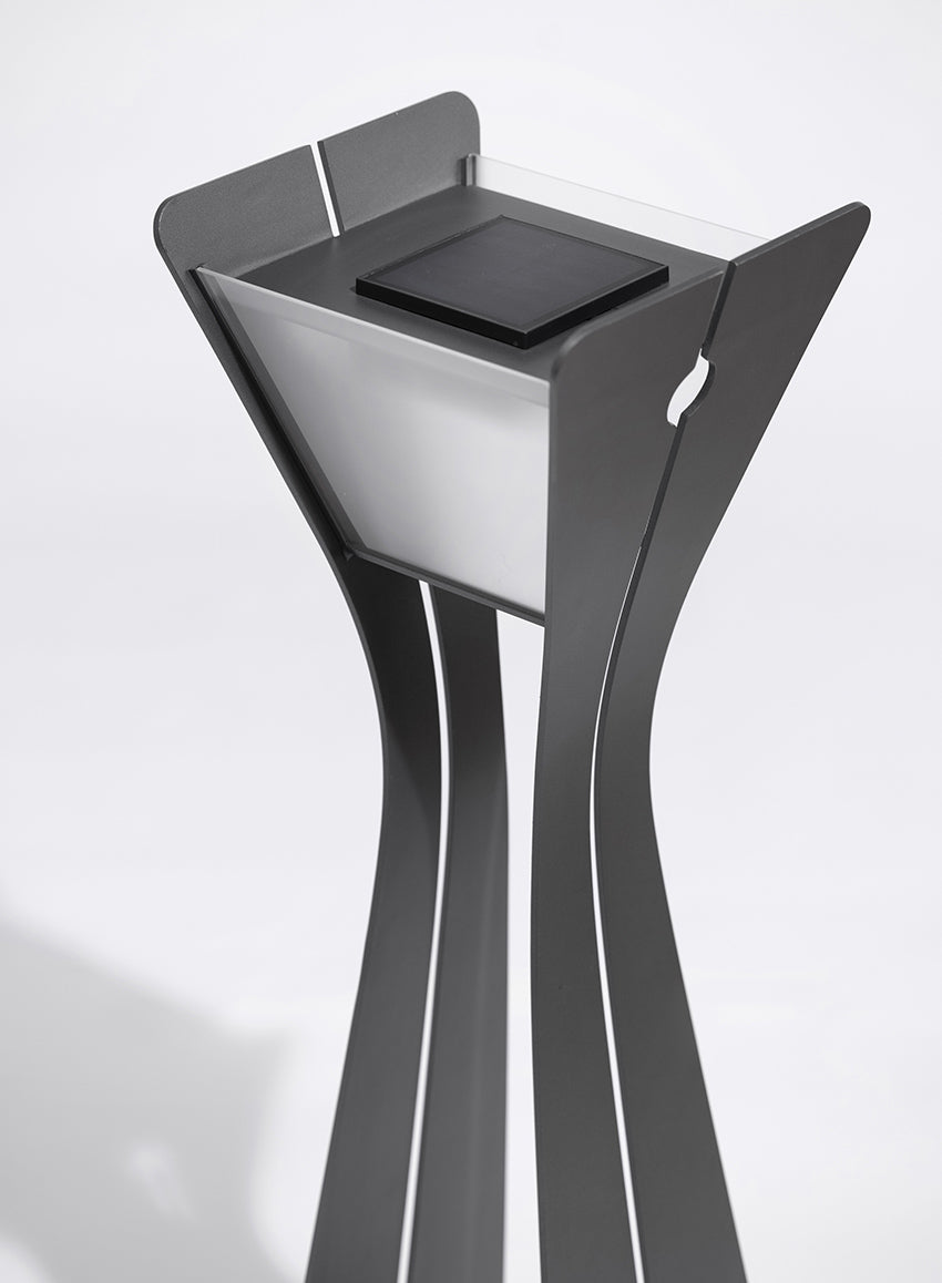 Osmoz 500lm Solar Lamppost 110 cm - Space Grey Aluminium