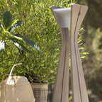 Osmoz 500lm Solar Lamppost 110 cm - Teak Duratek