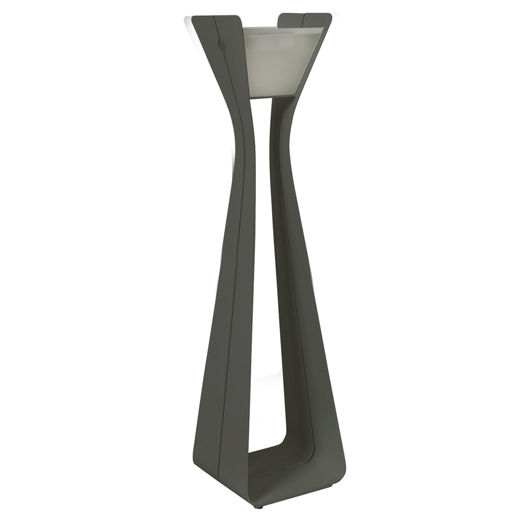 Osmoz 500lm Solar Lamppost 175 cm - Space Grey Aluminium
