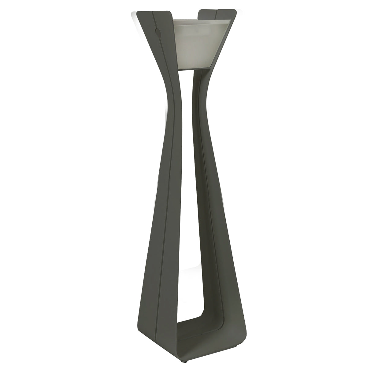 Osmoz 500lm Solar Lamppost 175 cm - Space Grey Aluminium