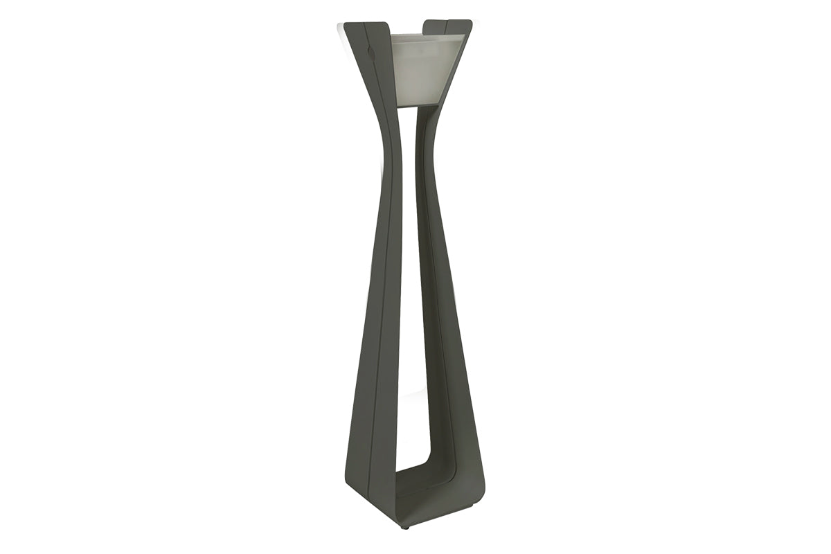 Osmoz 500lm Solar Lamppost 175 cm - Space Grey Aluminium