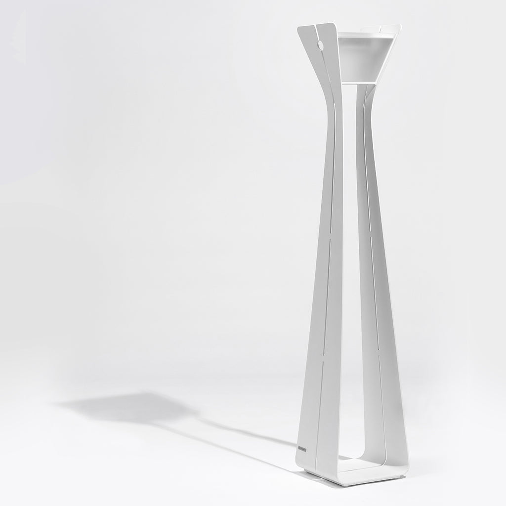 Osmoz 500lm Solar Lamppost 175 cm - White Aluminium